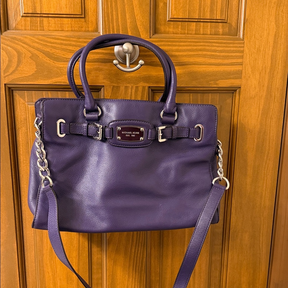 Michael Kors Deep Purple Satchel